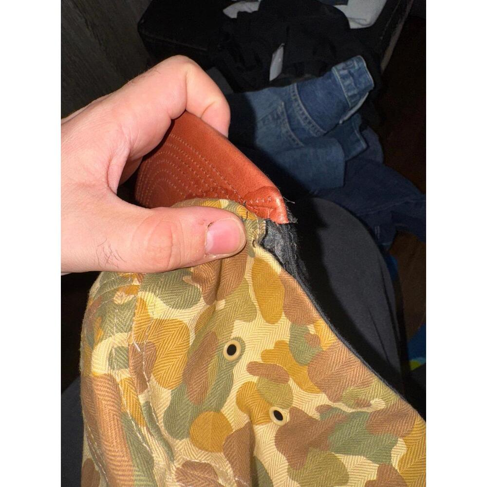 Supreme 2012 Duck Camo Hat Olive Green Vintage Y2K Rare 90s - Picture 5 of 5